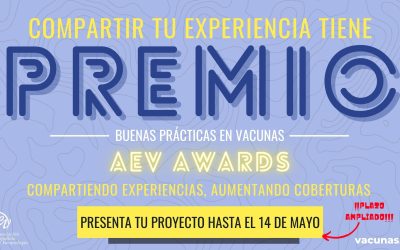 Premios AEV AWARDS, una iniciativa de la Asociación Española de Vacunología para premiar acciones que hayan aumentado las coberturas de vacunación