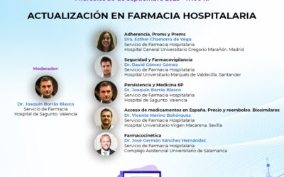 Vuelve a ver el webinar Actualización en Farmacia Hospitalaria